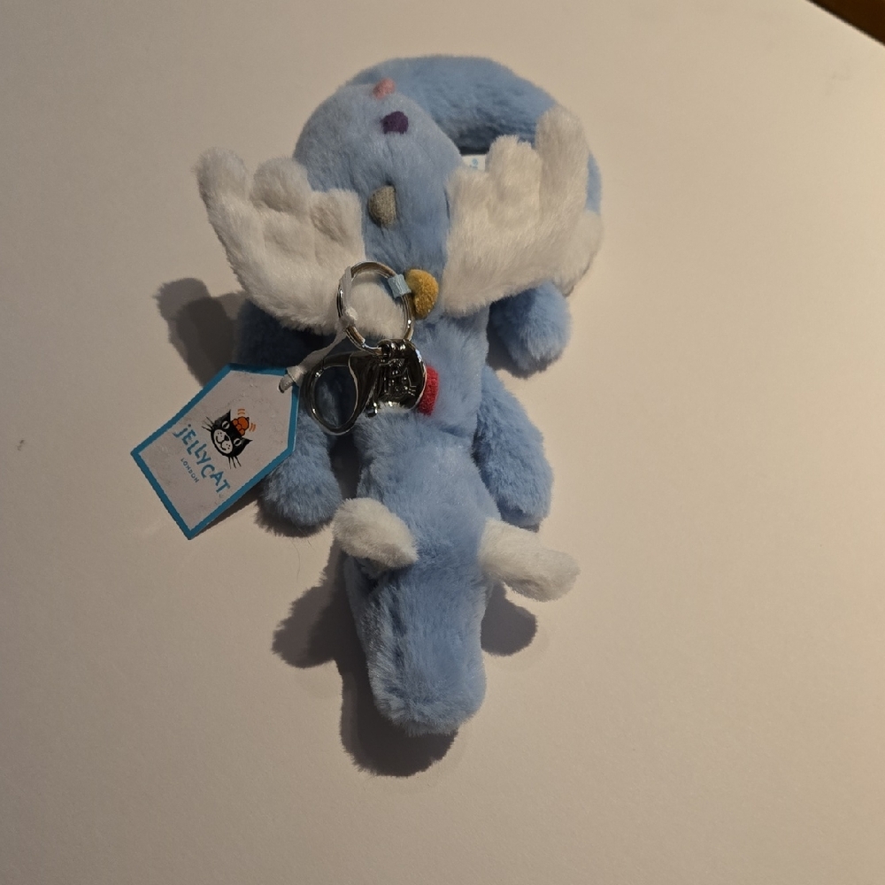Jellycat Sky Dragon Bag Charm W/ Blue Dust Bag